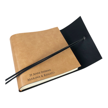 Album Fotografico - DOUBLE ONE - in Ecopelle Lux Bicolore (Personalizzabile)