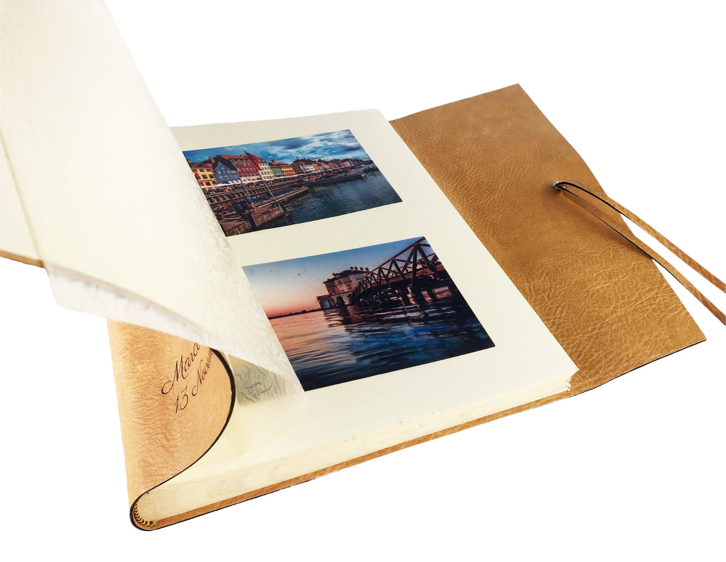 Album Fotografico - DOUBLE ONE - in Ecopelle Lux Bicolore (Personalizzabile)