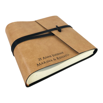 Album Fotografico - DOUBLE ONE - in Ecopelle Lux Bicolore (Personalizzabile)
