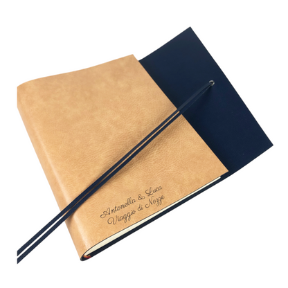Album Fotografico - DOUBLE ONE - in Ecopelle Lux Bicolore (Personalizzabile)