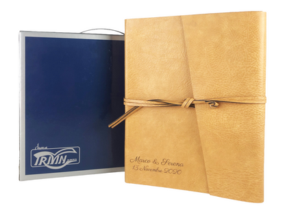 Album Fotografico - DOUBLE ONE - in Ecopelle Lux Bicolore (Personalizzabile)