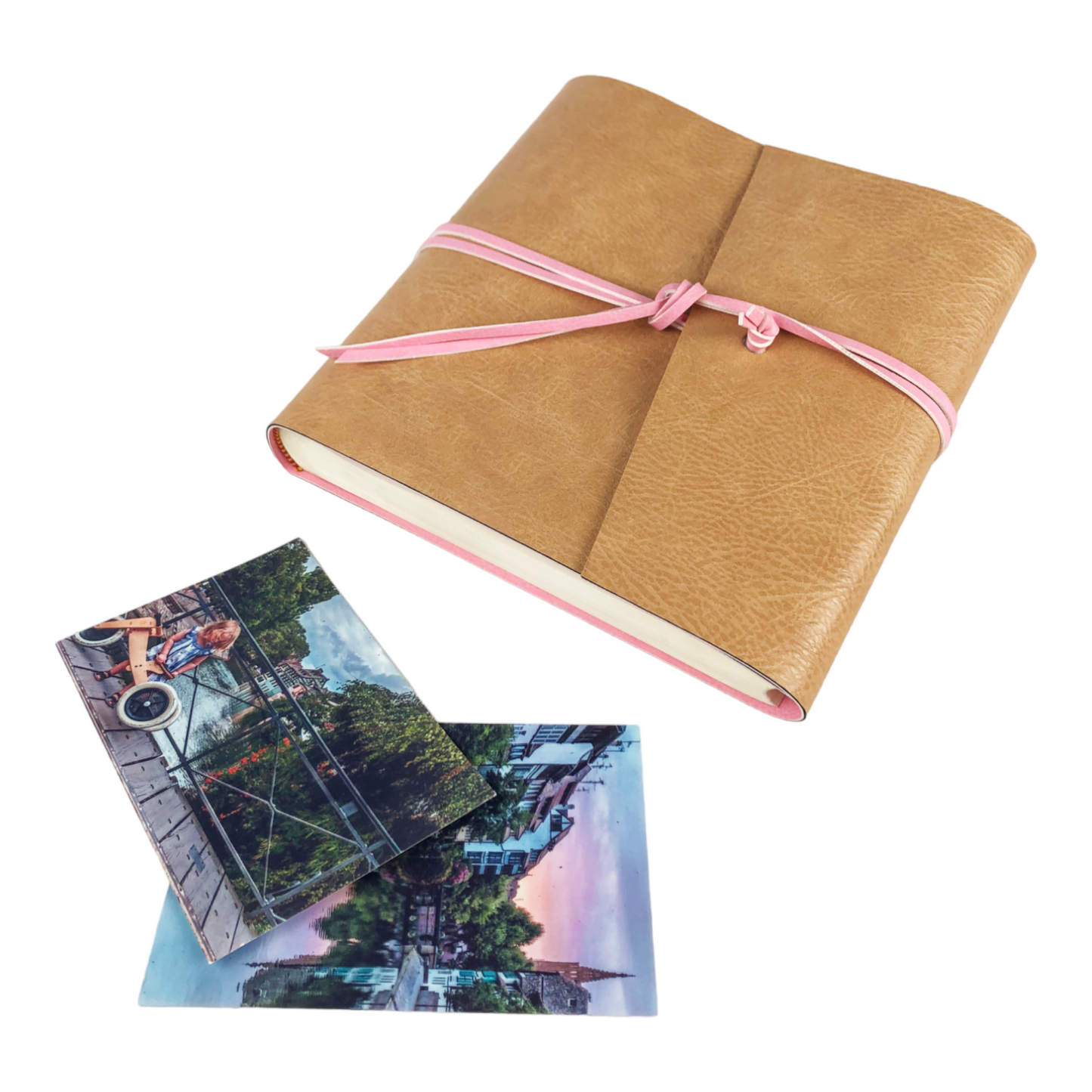 Album Fotografico - DOUBLE ONE - in Ecopelle Lux Bicolore (Personalizzabile)