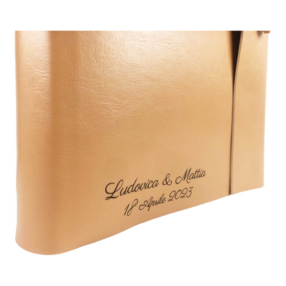 Album Fotografico - DOUBLE ONE - in Ecopelle Lux Bicolore (Personalizzabile)
