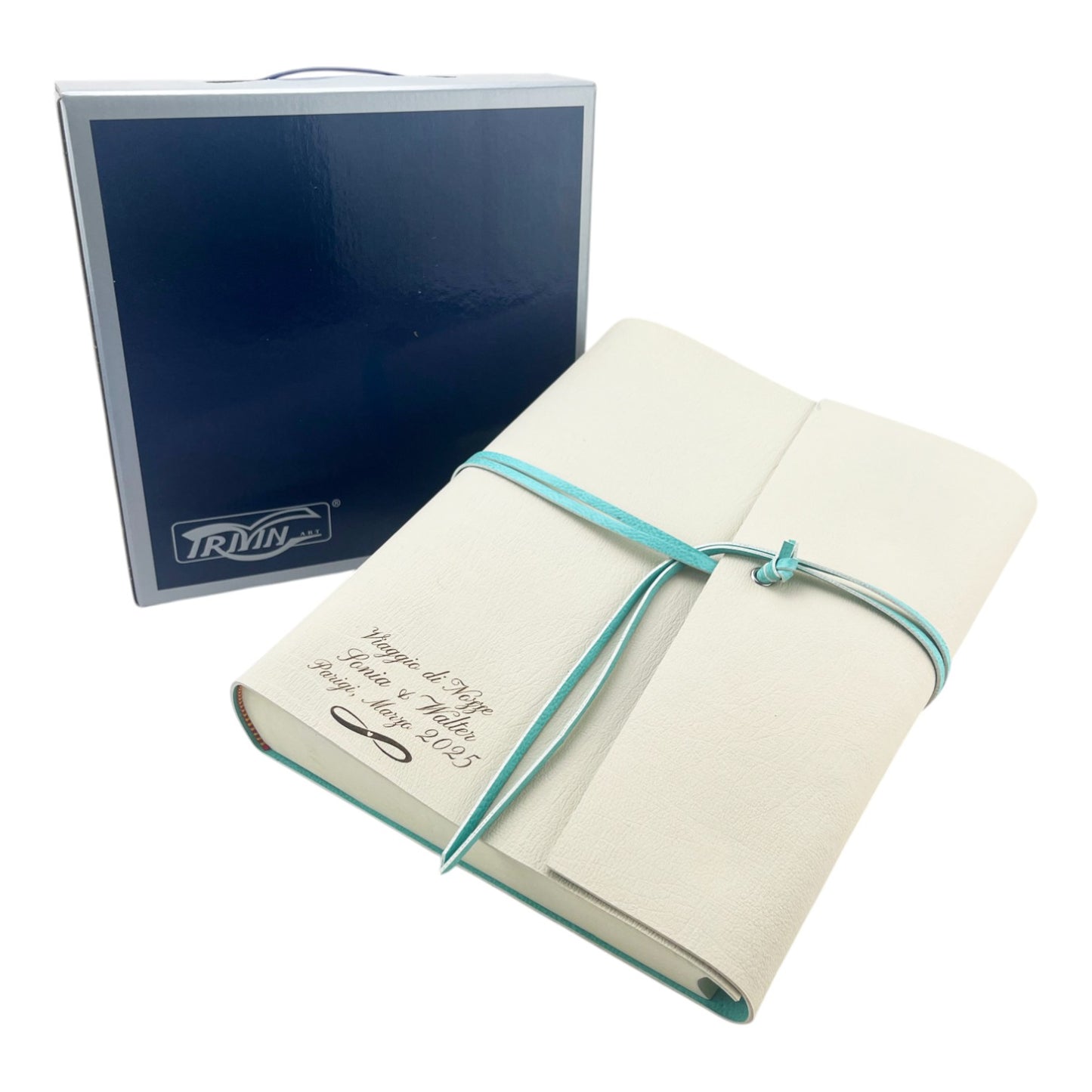 Album Fotografico - DOUBLE TWO - in Ecopelle Lux Bicolore (Personalizzabile)