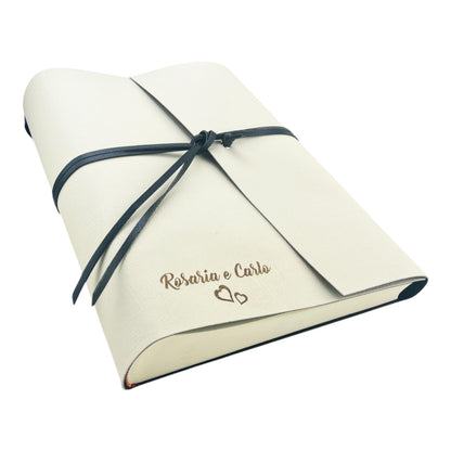 Album Fotografico - DOUBLE TWO - in Ecopelle Lux Bicolore (Personalizzabile)