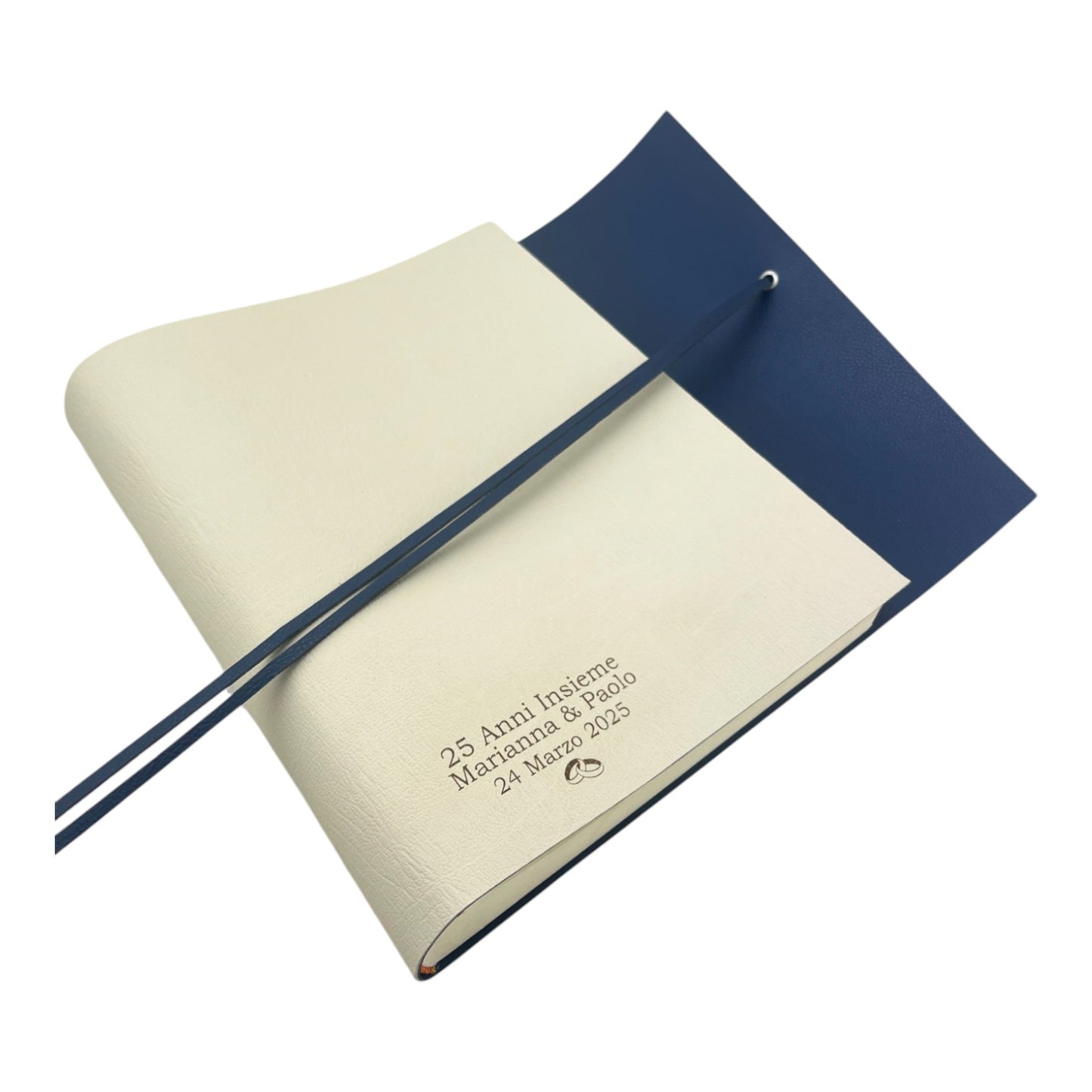 Album Fotografico - DOUBLE TWO - in Ecopelle Lux Bicolore (Personalizzabile)