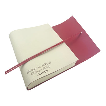 Album Fotografico - DOUBLE TWO - in Ecopelle Lux Bicolore (Personalizzabile)
