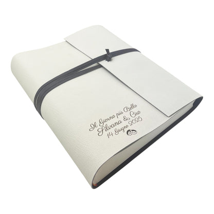 Album Fotografico - DOUBLE TWO - in Ecopelle Lux Bicolore (Personalizzabile)
