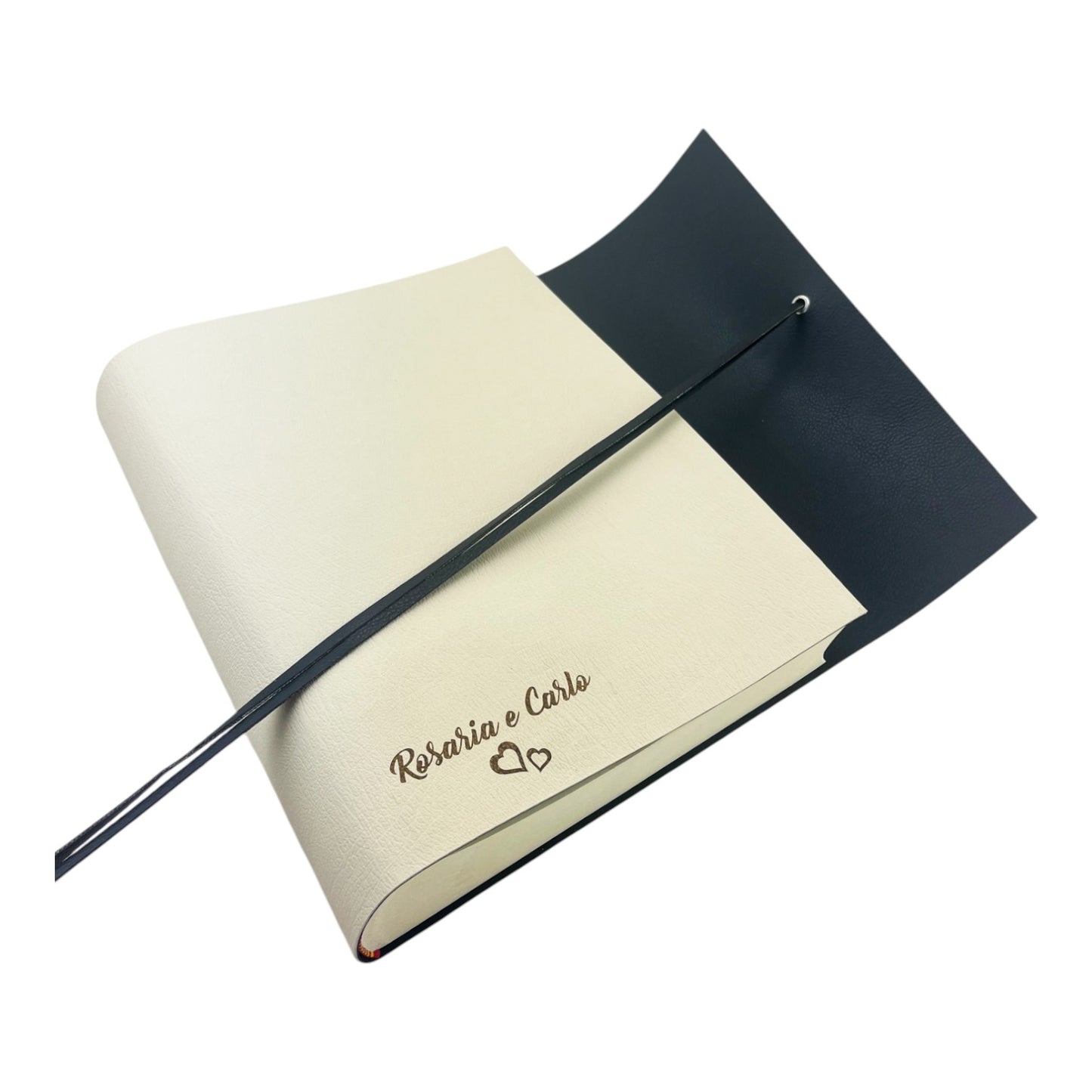 Album Fotografico - DOUBLE TWO - in Ecopelle Lux Bicolore (Personalizzabile)