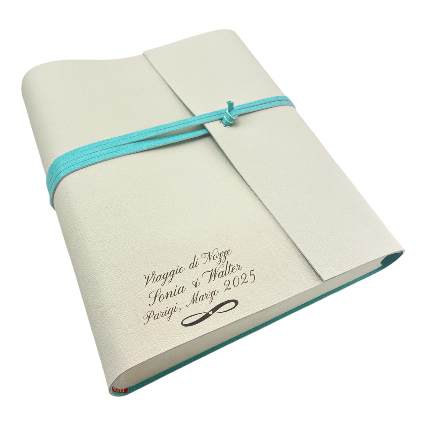 Album Fotografico - DOUBLE TWO - in Ecopelle Lux Bicolore (Personalizzabile)