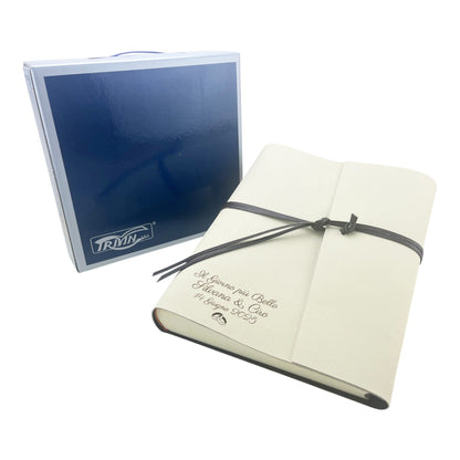 Album Fotografico - DOUBLE TWO - in Ecopelle Lux Bicolore (Personalizzabile)
