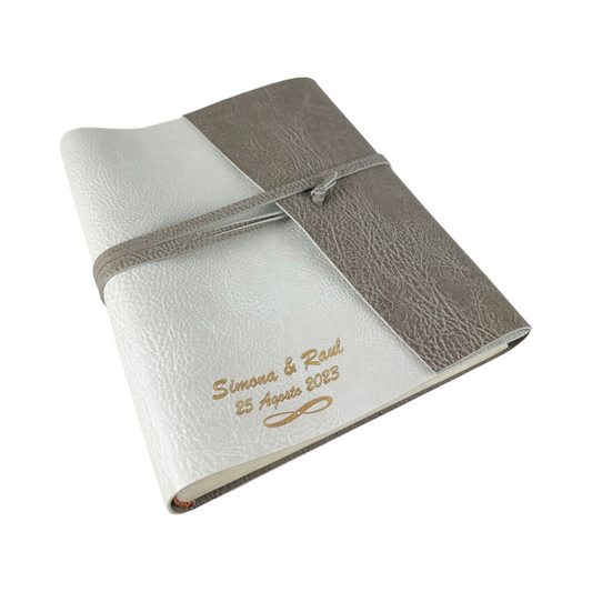 Album Fotografico - DOUBLE VINTAGE - in Ecopelle Lux, Bicolore o Monocolore (Personalizzabile)