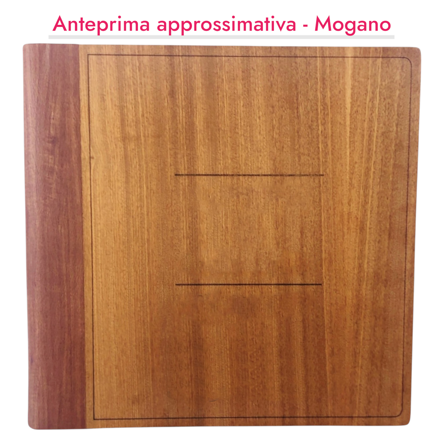 Album fotografico (Infinito) davanti in legno (Personalizzabile)