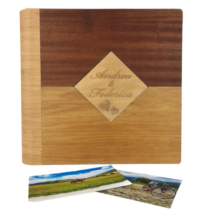 Album fotografico (Romby) in legno (Personalizzabile)