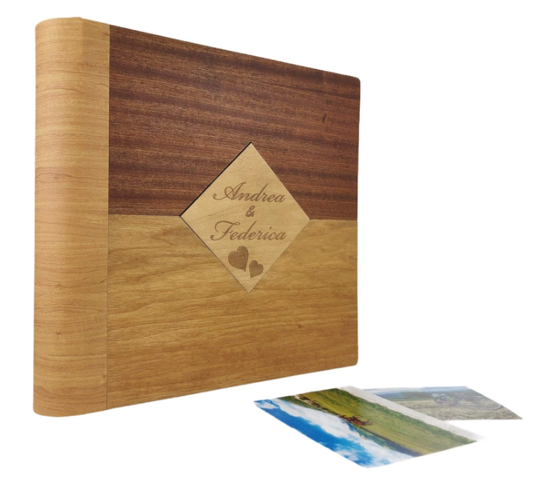 Album fotografico (Romby) in legno (Personalizzabile)