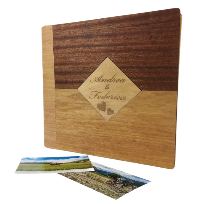 Album fotografico (Romby) in legno (Personalizzabile)