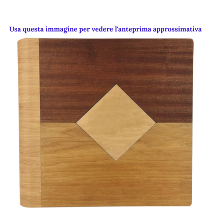 Album fotografico (Romby) in legno (Personalizzabile)